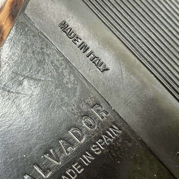 Freda Salvador Ace Bootie Women's Size 7 Lace Up Combat Boots Cheetah Haircalf - Picture 10 of 13